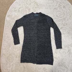 Karen Scott Women's Black & White‎ Marled Long Cardigan Sweater Size M